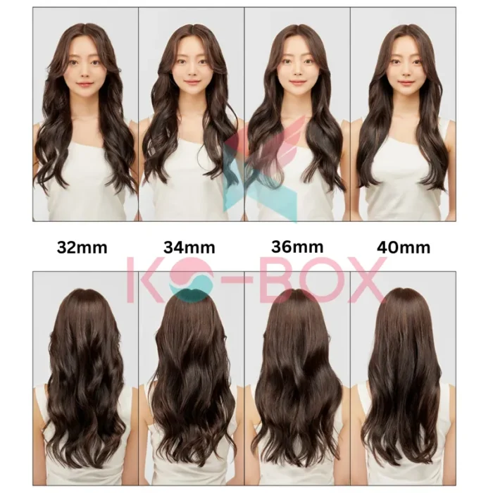 kích thước lọn tóc uốn