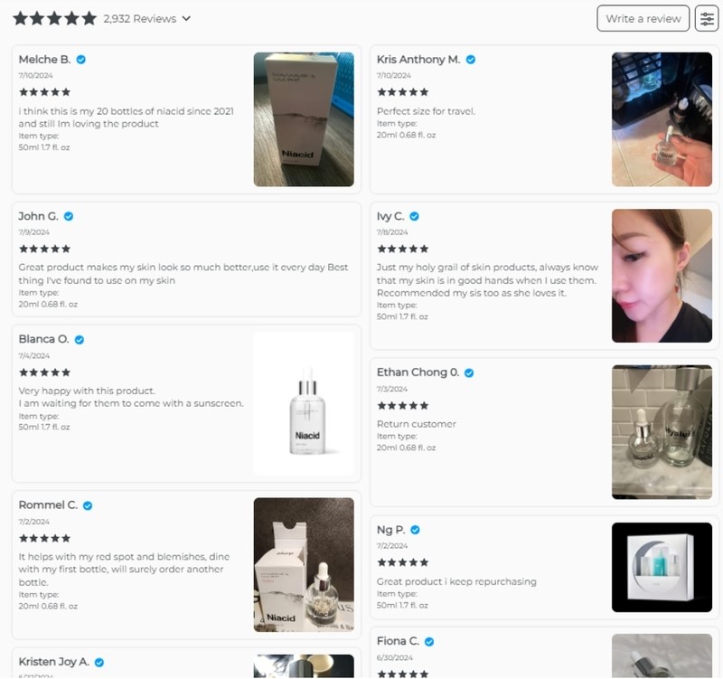 serum trị sẹo Niacid Slurp