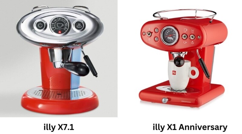 illy x7.1 và illy x1 Anniversary