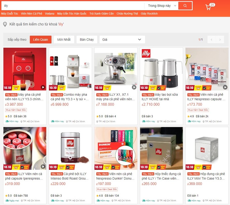 cà phê illy Hàn Quốc