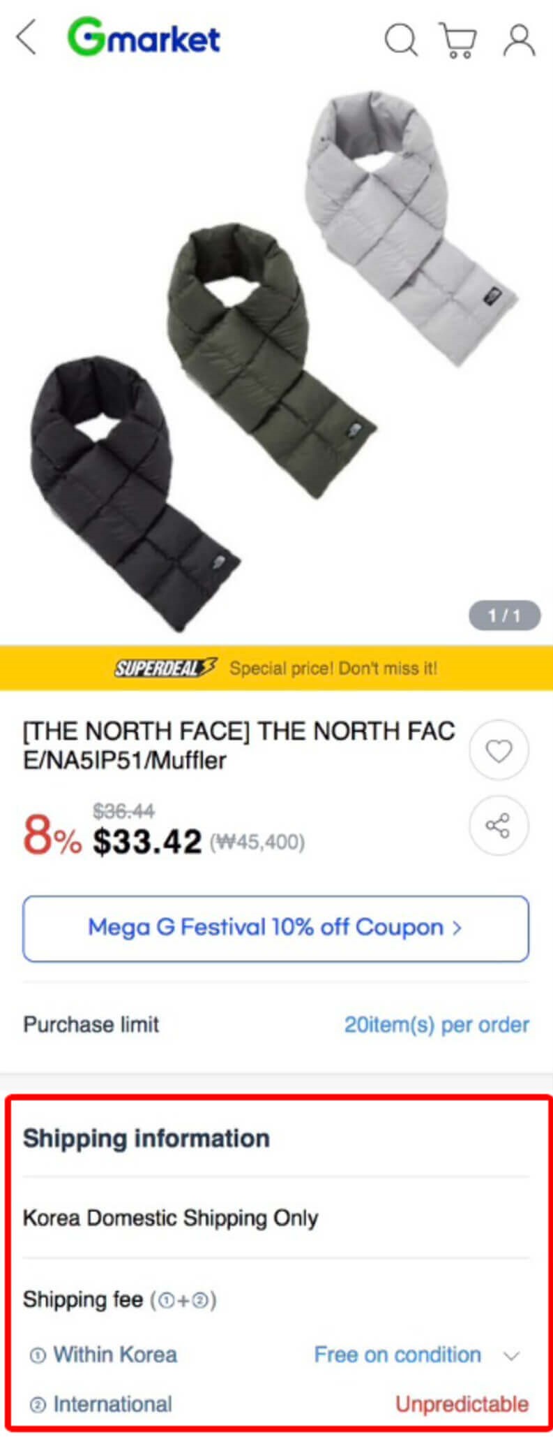 mua hàng Gmarket Global