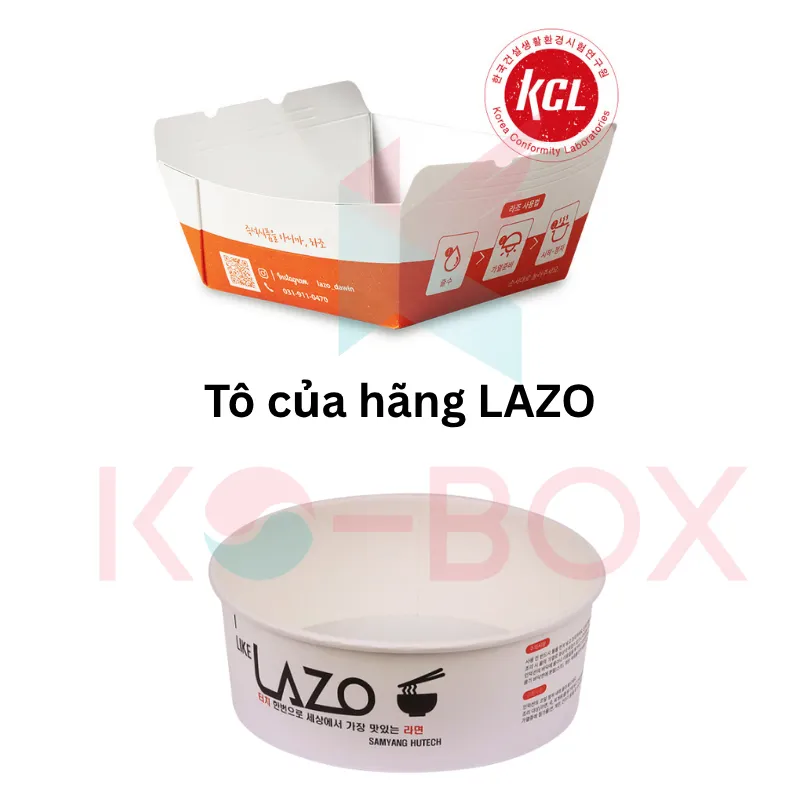 tô giấy máy nấu mì Lazo