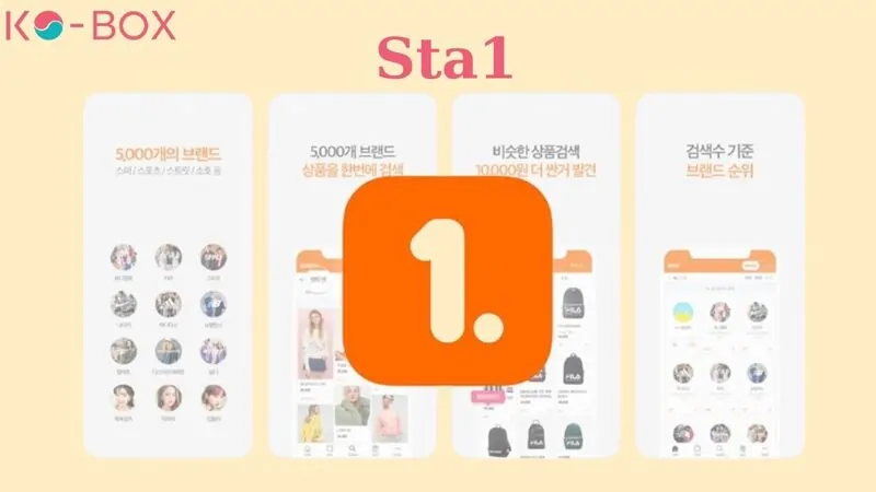 Giao diện App Mua sắm đồ Hàn Quốc trên Sta1