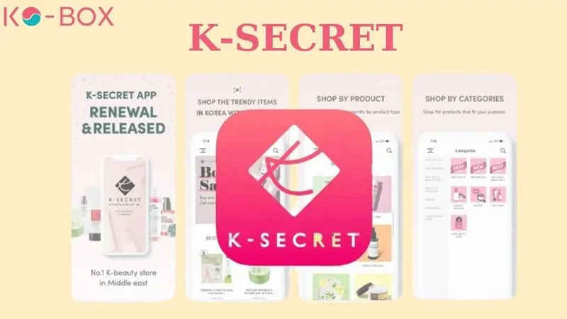 Giao diện Mua sắm online Hàn Quốc K-SECRET