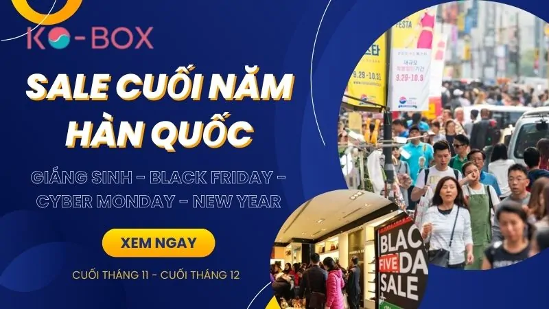 Các sự kiện sale cuối năm tại Hàn Quốc