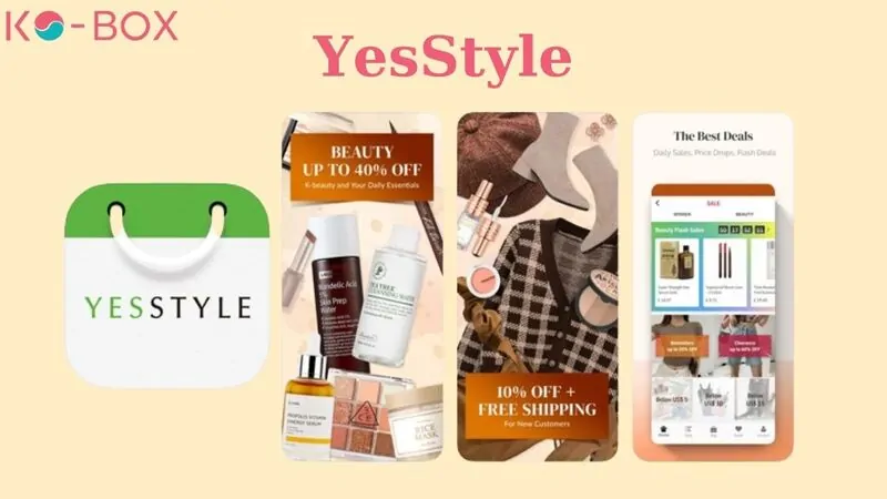 Giao diện Trang đặt hàng Hàn Quốc YesStyle
