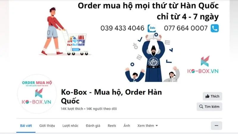 Facebook của Ko-Box.vn