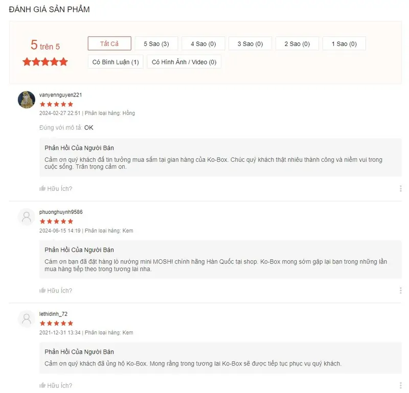 review lò nướng mosh