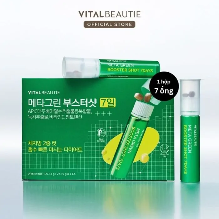 nước uống giảm cân Meta Green Booster shot 7 days